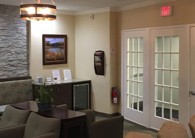 patient lobby at Herzog Aesthetic Family Dental Care