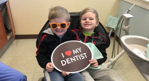 children at the dentist's office